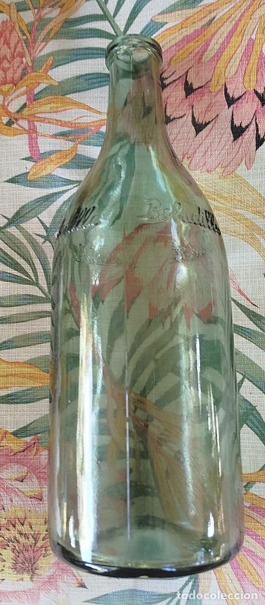 Collectionnisme de vins et liqueurs: Antigua Botella de vidrio verde Bobadilla y C&iacute;a. (Jerez)
