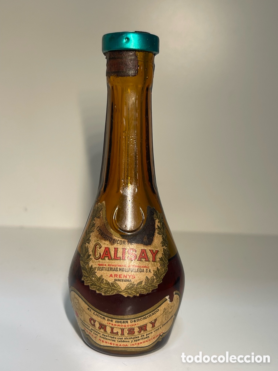 Colecionismo de vinhos e licores: Botellin licor CALISAY tapon verde .