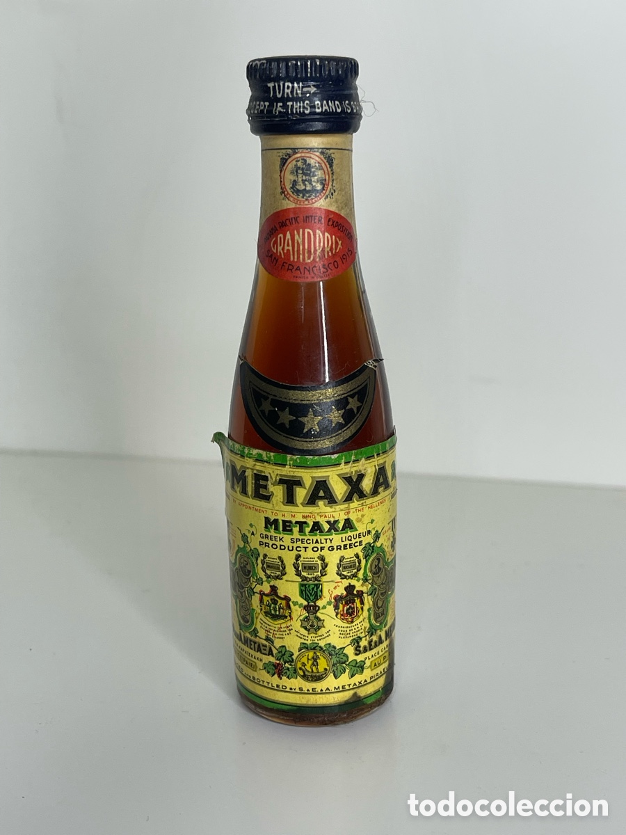 Colecionismo de vinhos e licores: Botell&iacute;n Licor METAXA. PRODUCT OF GREECE