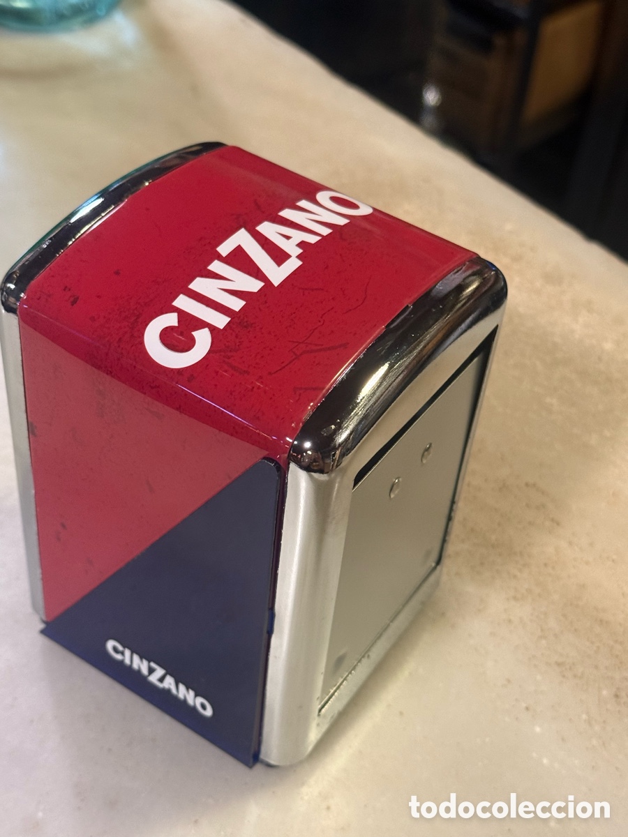 Coleccionismo de vinos y licores: Servilletero CINZANO - Foto 2