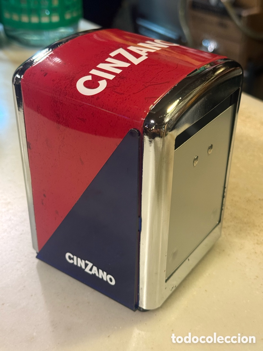 Coleccionismo de vinos y licores: Servilletero CINZANO - Foto 3