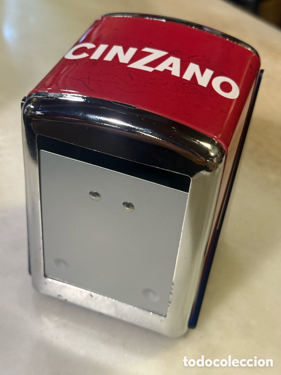 Coleccionismo de vinos y licores: Servilletero CINZANO - Foto 4