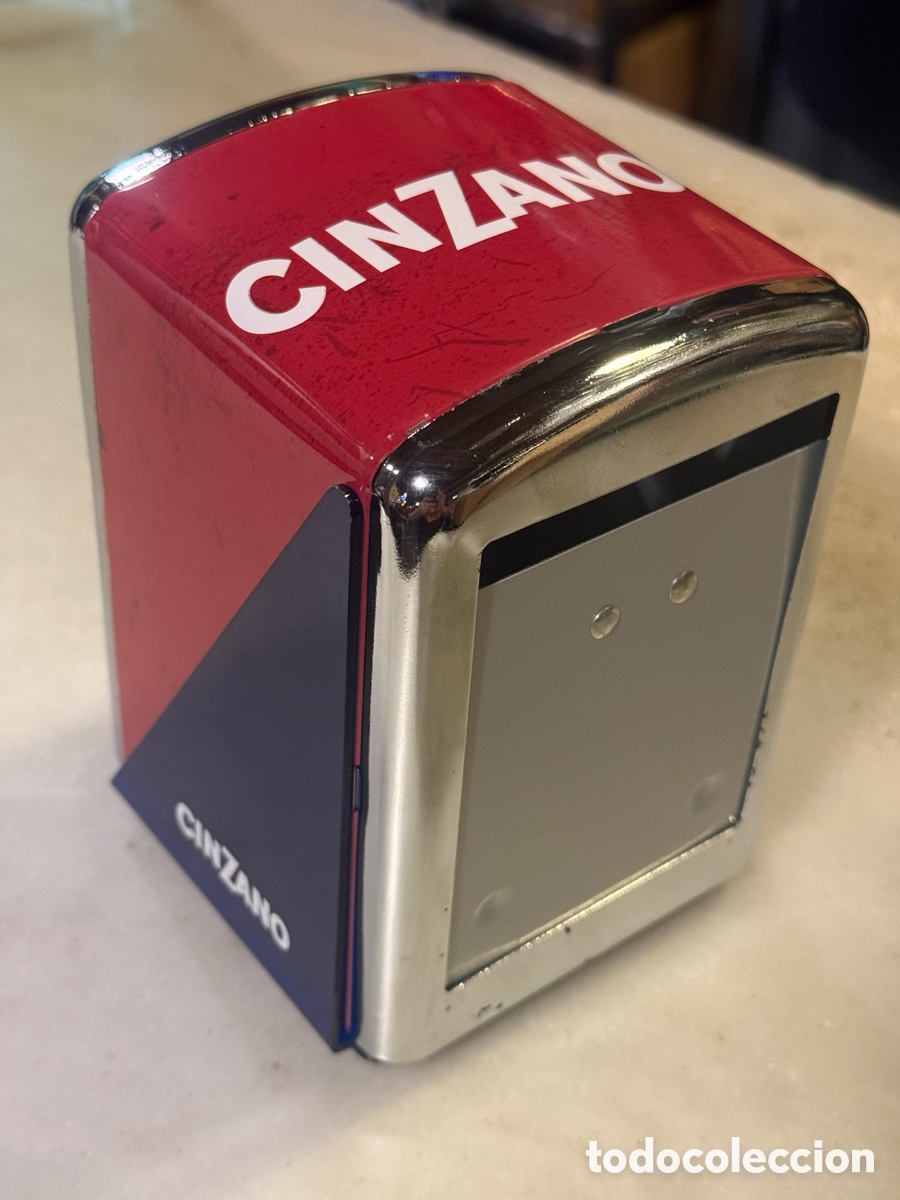 Coleccionismo de vinos y licores: Servilletero CINZANO - Foto 5