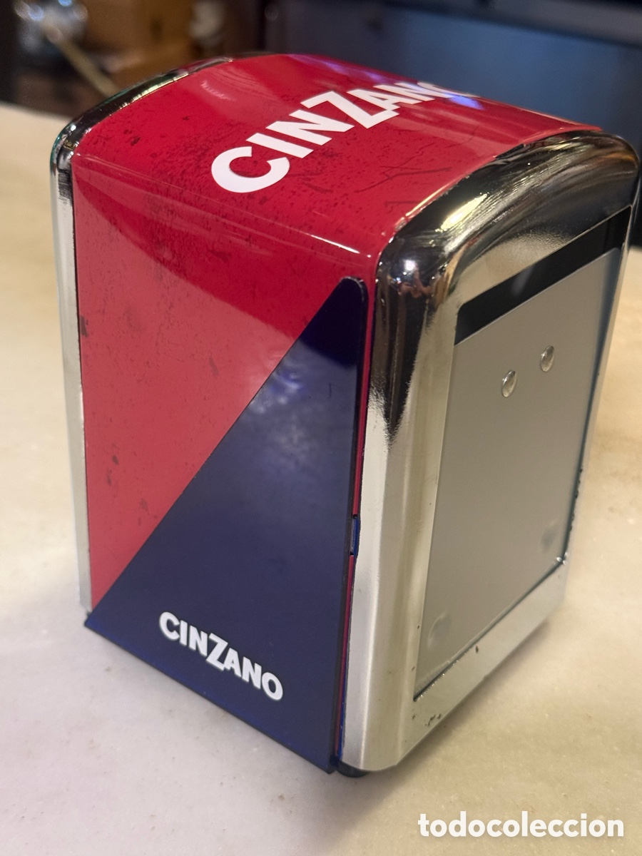 Coleccionismo de vinos y licores: Servilletero CINZANO - Foto 6