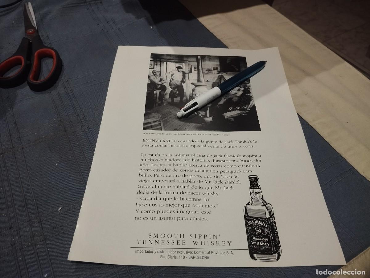Collection of wines and liquors: WHISKY JACK DANIEL'S CLIPPING ANUNCIO PUBLICIDAD REVISTA 1990