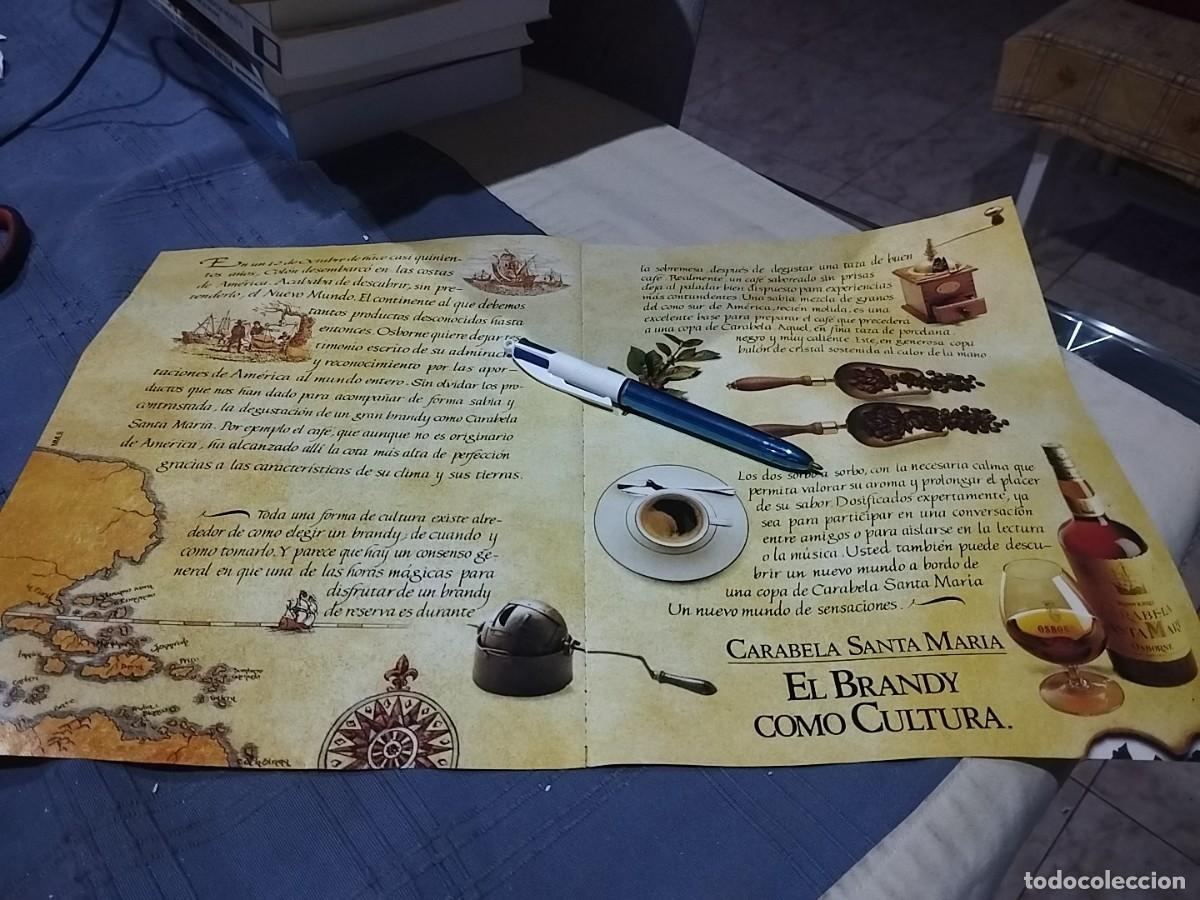 Colecionismo de vinhos e licores: BRANDY CARABELA SANTA MARIA CLIPPING ANUNCIO PUBLICIDAD REVISTA 1990