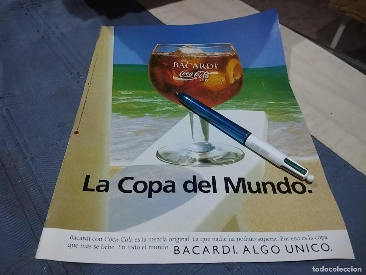 Collection of wines and liquors: BACARDI COCA COLA CLIPPING ANUNCIO PUBLICIDAD REVISTA 1990