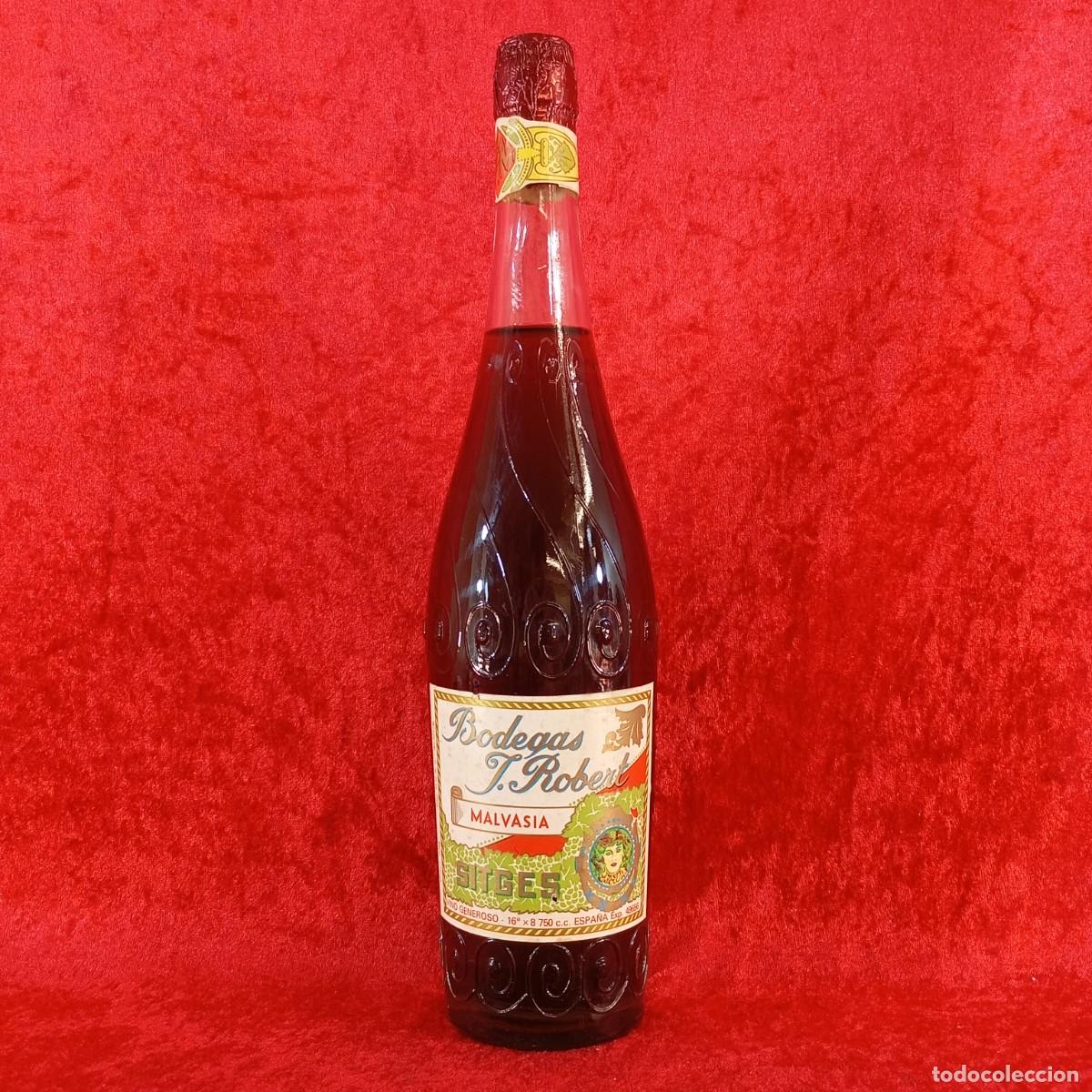 Collection of wines and liquors: BOTELLA - BODEGAS J. ROBERT - SITGES - MALVASIA - VINO GENEROSO