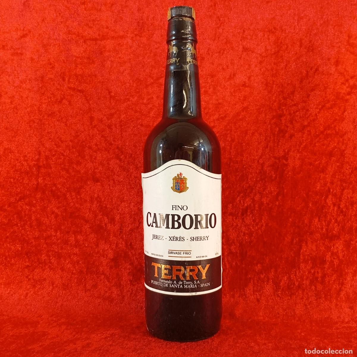 Collection of wines and liquors: BOTELLA - FINO CAMBORIO - JEREZ - X&Eacute;R&Egrave;S - SHERRY - SIRVASE FRIO - TERRY