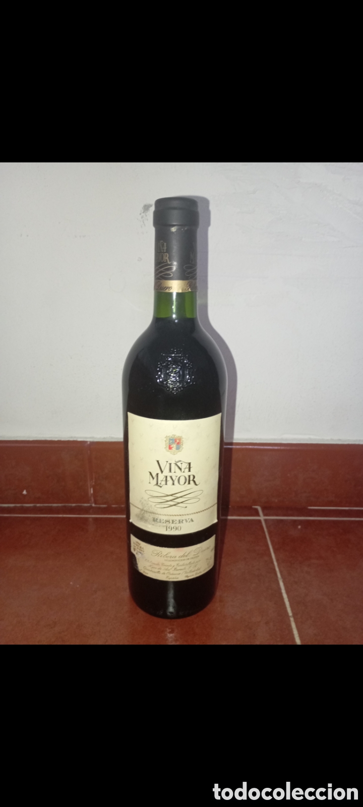 Coleccionismo de vinos y licores: Botella Vi&ntilde;a Mayor del 90