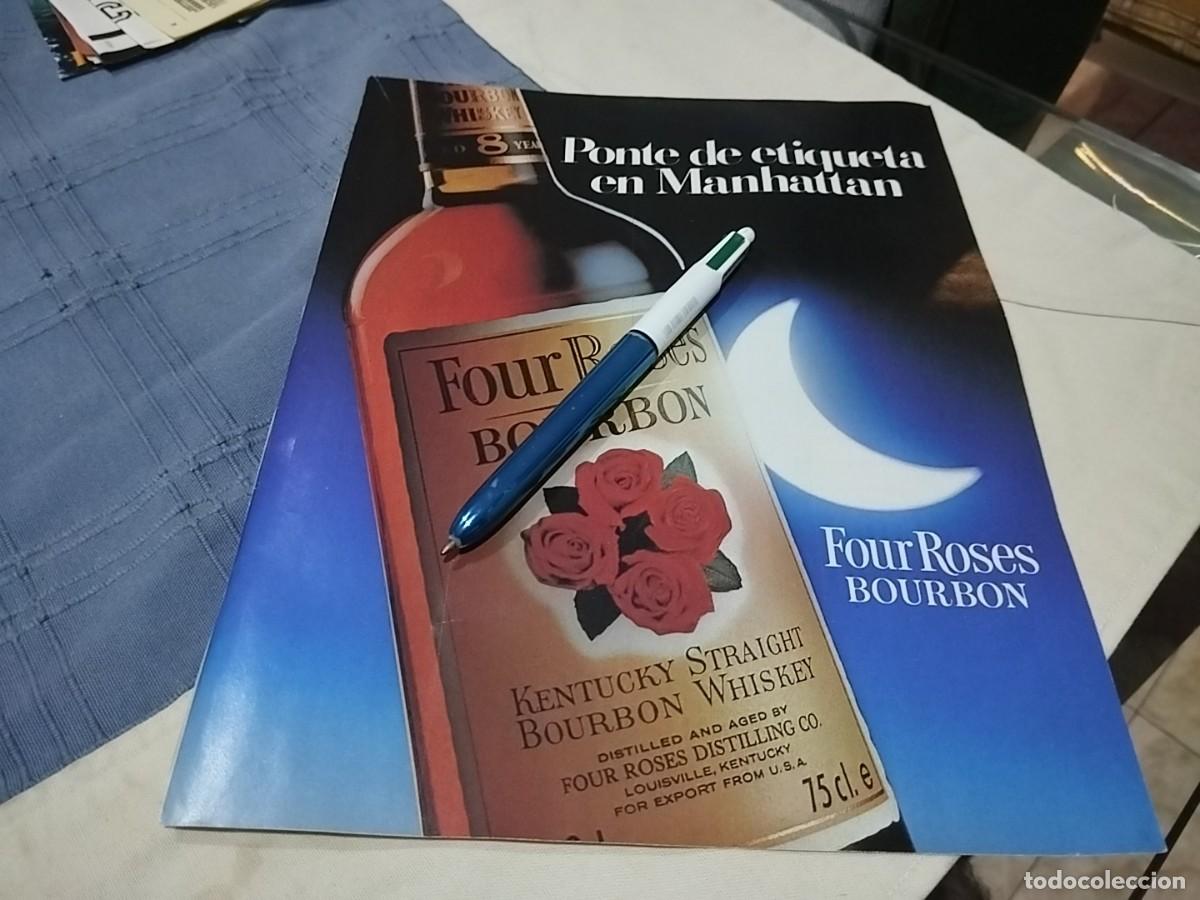 Coleccionismo de vinos y licores: WHISKY FOUR ROSES BOURBON CLIPPING ANUNCIO PUBLICIDAD REVISTA 1988