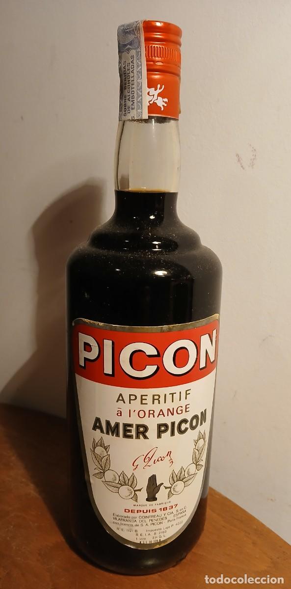 Coleccionismo de vinos y licores: Botella Picon aperitif a l'orange