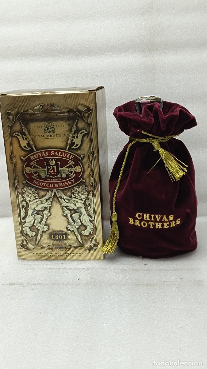 Coleccionismo de vinos y licores: BOTELLA CHIVAS BROTHERS ROYAL SALUTE SCOTCH WHISKY 21 YEARS OLD.PRECINTADA