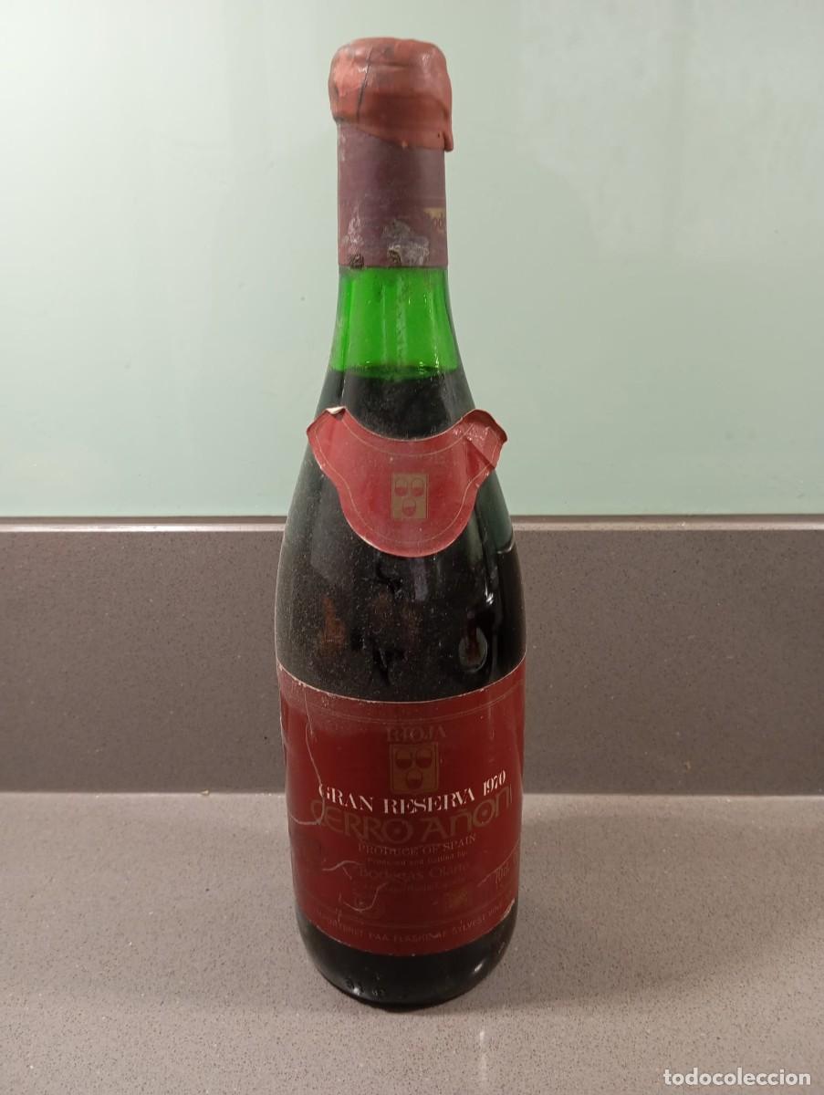 Coleccionismo de vinos y licores: BOTELLA DE VINO TINTO CERRO A&Ntilde;&Oacute;N GRAN RESERVA, A&Ntilde;ADA 1970, BODEGAS OLARRA