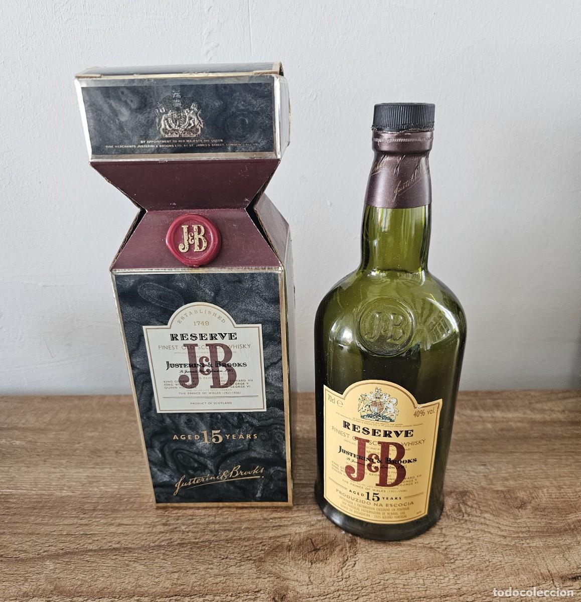Collezionismo di vini e liquori: JB RESERVE 15 - BOTELLA VACIA CON SU CAJA