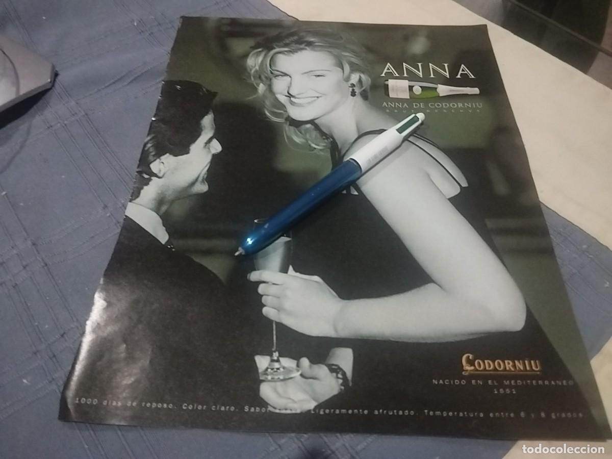 Coleccionismo de vinos y licores: ANNA DE CODORNIU CAVA CHAMPAGNE CLIPPING ANUNCIO PUBLICIDAD REVISTA 1996