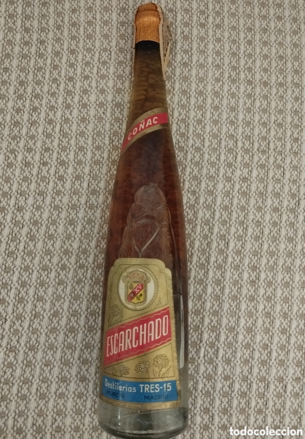 Coleccionismo de vinos y licores: CO&Ntilde;AC ESCARCHADO DESTILER&Iacute;AS TRES-15 MURCIA - MADRID