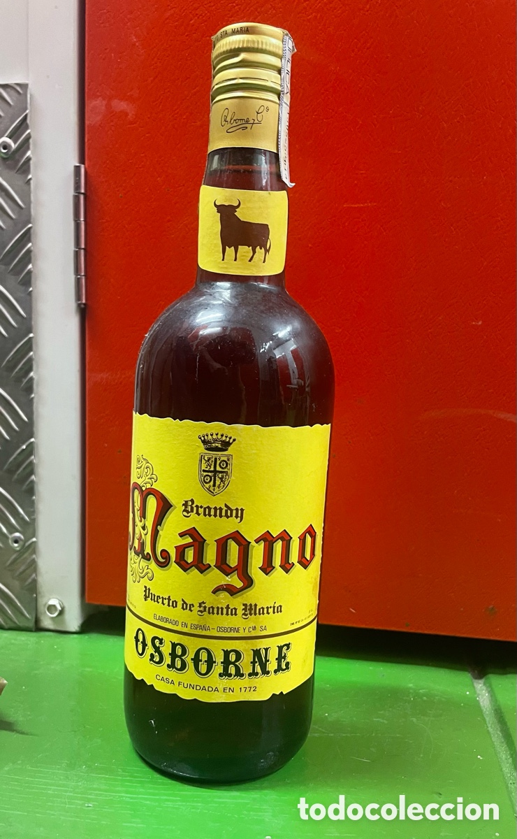 Coleccionismo de vinos y licores: Botella Brandy Magno