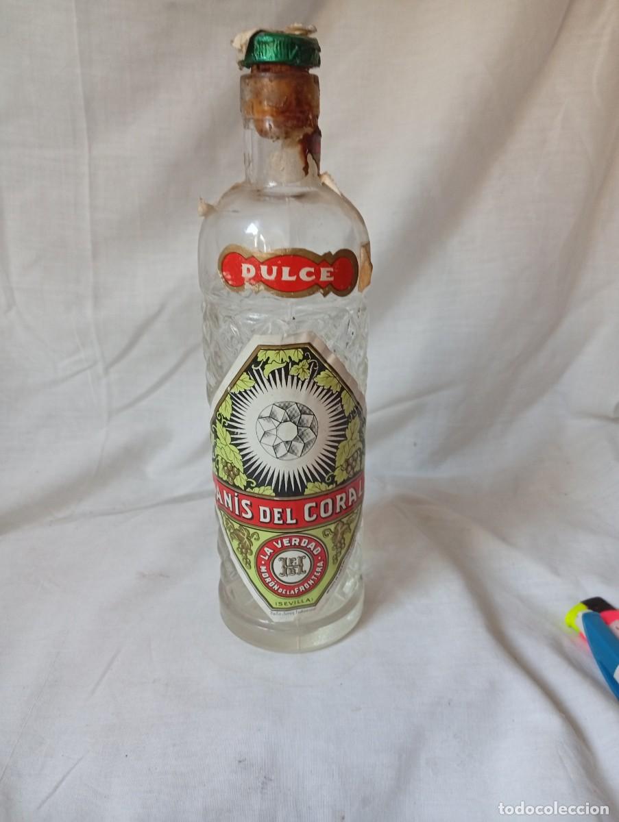 Coleccionismo de vinos y licores: BOTELLA DE AN&Iacute;S DEL CORAL DE MEDIO LITRO