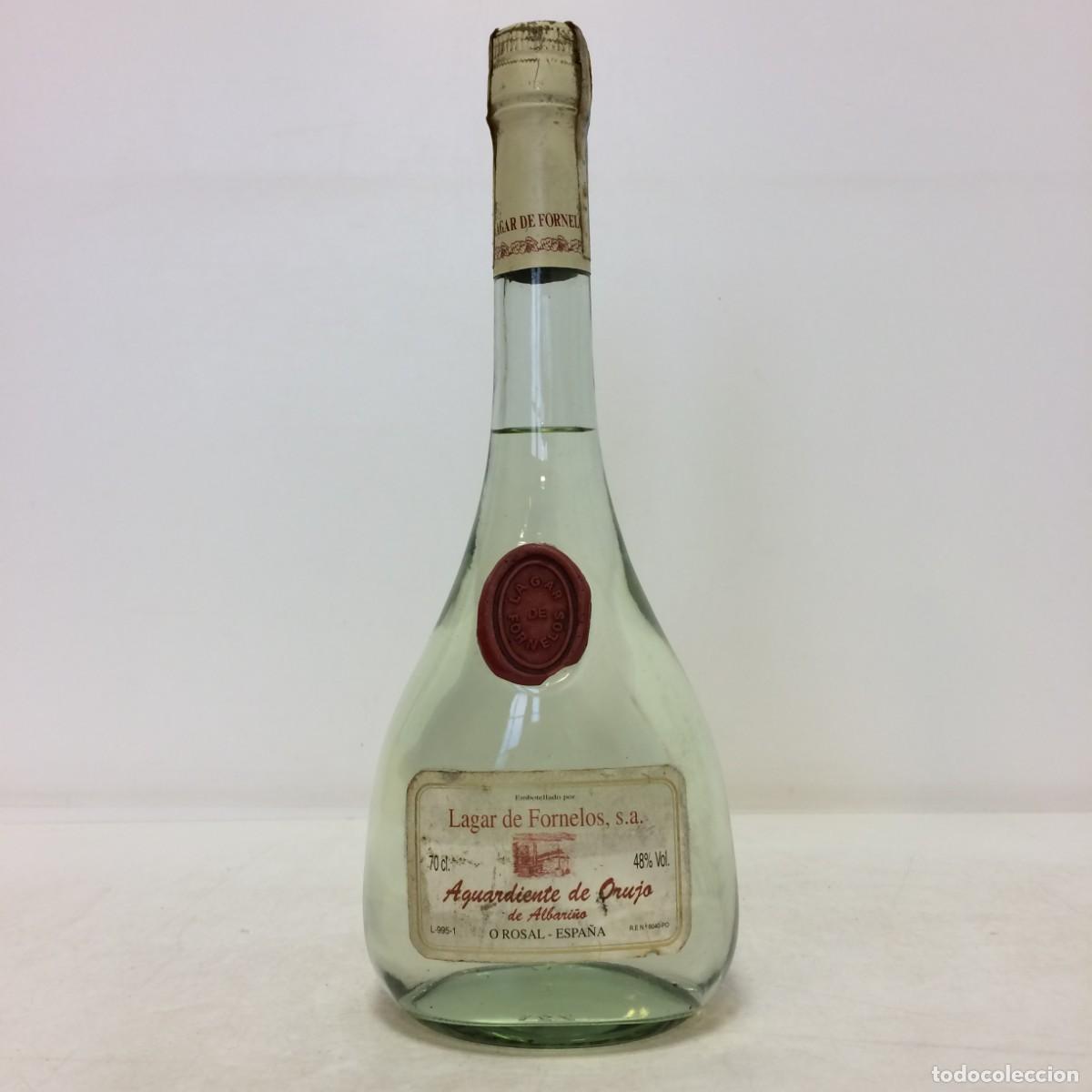 Coleccionismo de vinos y licores: Licor: Aguardiente de Orujo de Albari&ntilde;o, Lagar de Fornelos (Espa&ntilde;a)