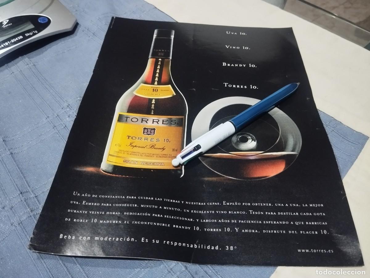 Coleccionismo de vinos y licores: BRANDY TORRES 10 CLIPPING ANUNCIO PUBLICIDAD REVISTA BONITO PARA ENMARCAR
