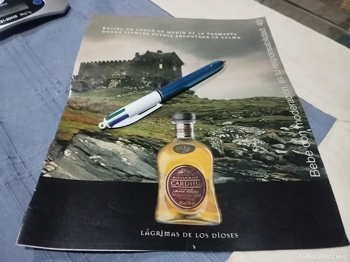 Coleccionismo de vinos y licores: WHISKY CARDHU CLIPPING ANUNCIO PUBLICIDAD REVISTA BONITO PARA ENMARCAR