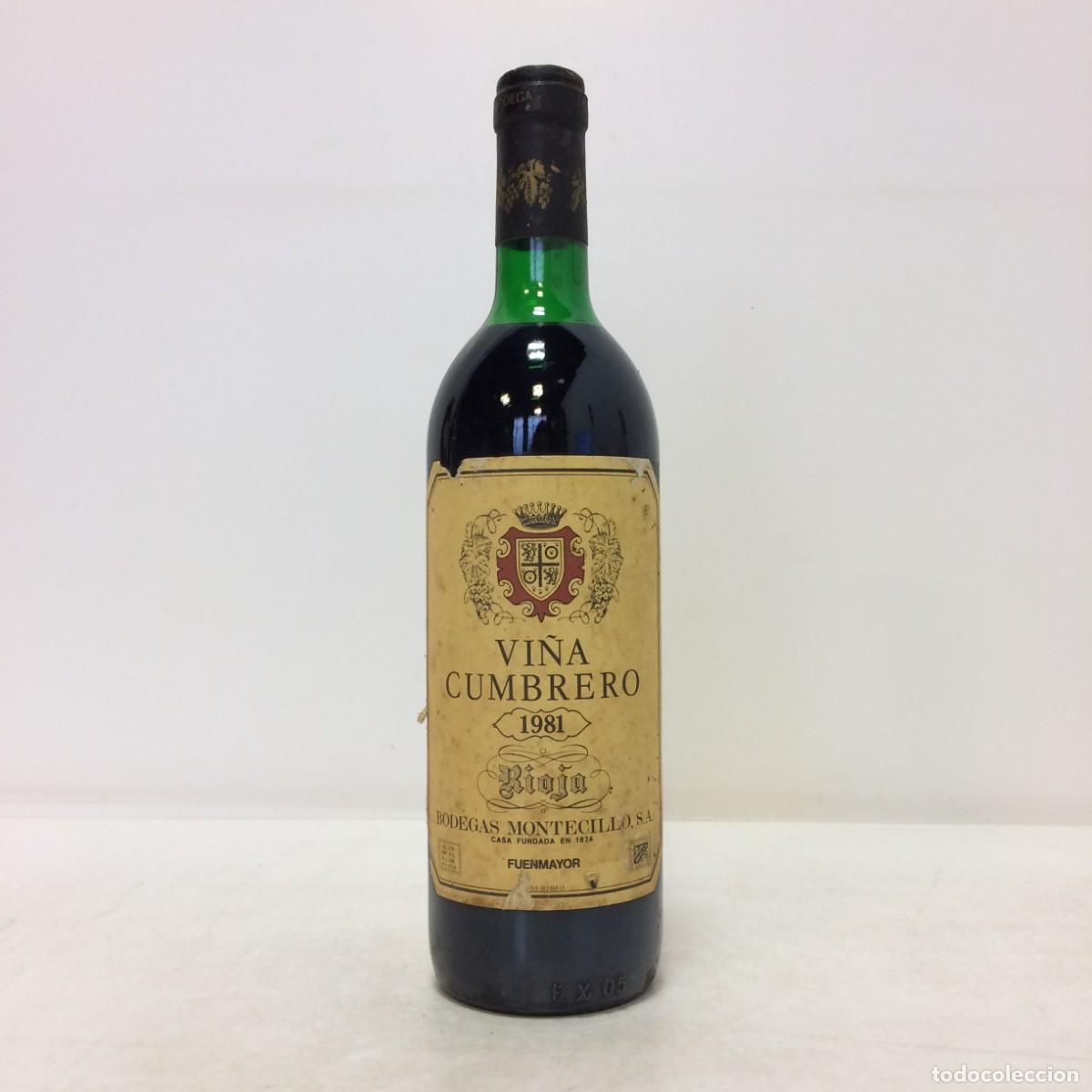 Coleccionismo de vinos y licores: Vino: 1981 Vi&ntilde;a Cumbrero Crianza, Bodegas Montecillo (Rioja)