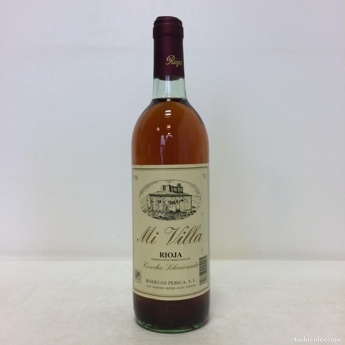 Coleccionismo de vinos y licores: Vino Blanco: 1997 Mi Villa, Cosecha Sellecionada, Bodegas Perica (Rioja)
