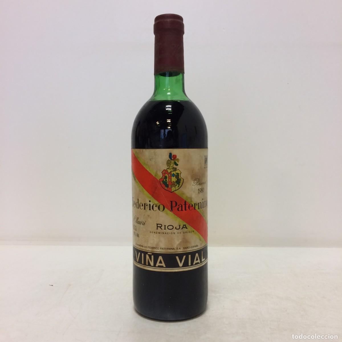 Coleccionismo de vinos y licores: Vino: 1980 Federico Paternina Vi&ntilde;a Vial Reserva (Banda Roja), Federico Paternina (Rioja)