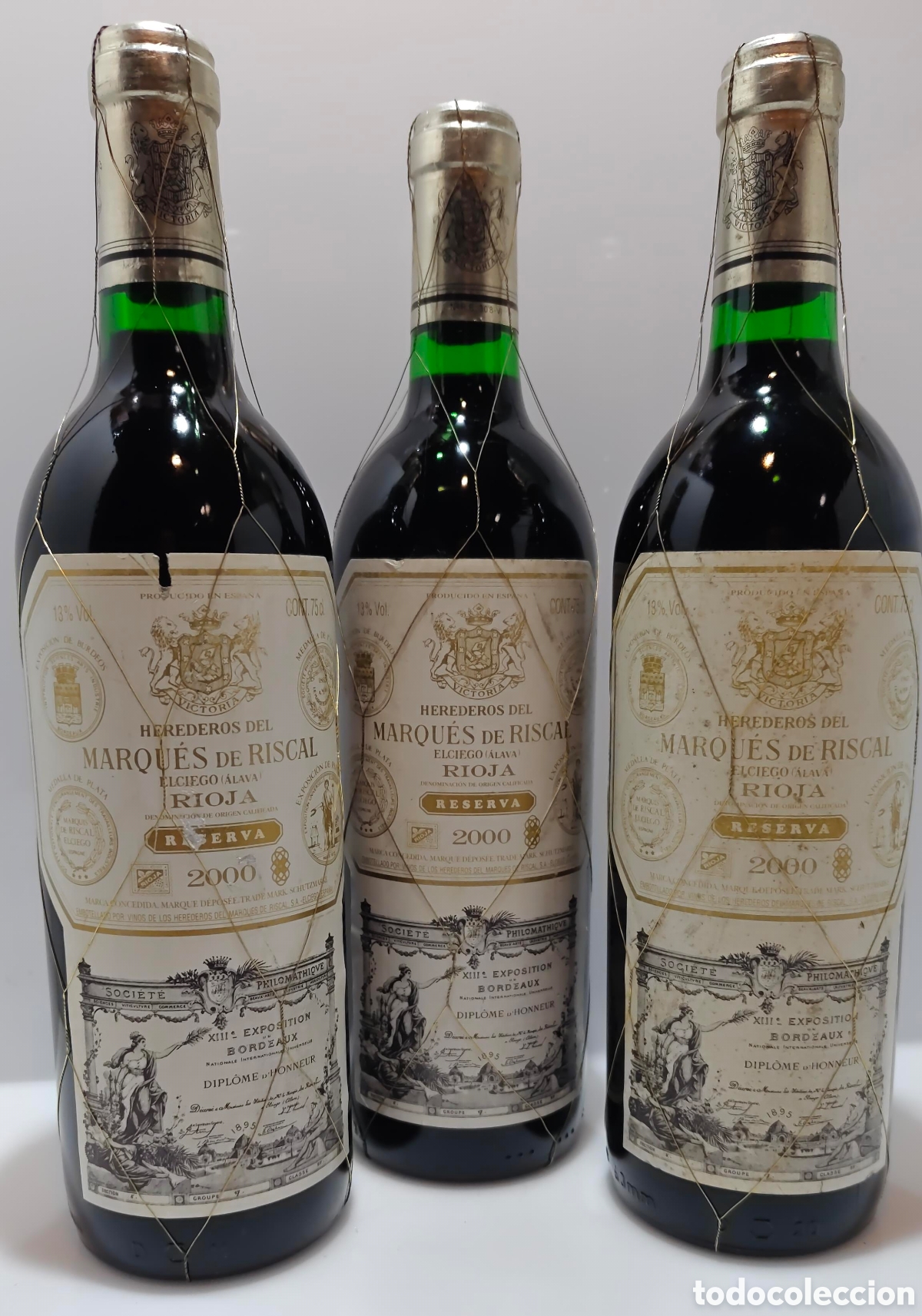 Coleccionismo de vinos y licores: 2000 Herederos de Marques de Riscal Reserva