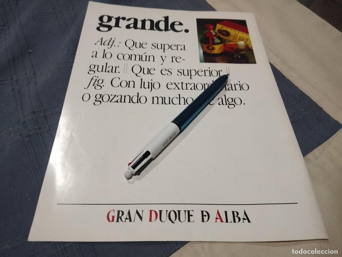 Coleccionismo de vinos y licores: BRANDY GRAN DUQUE DE ALBA CLIPPING ANUNCIO PUBLICIDAD REVISTA 2002 BONITO PARA ENMARCAR