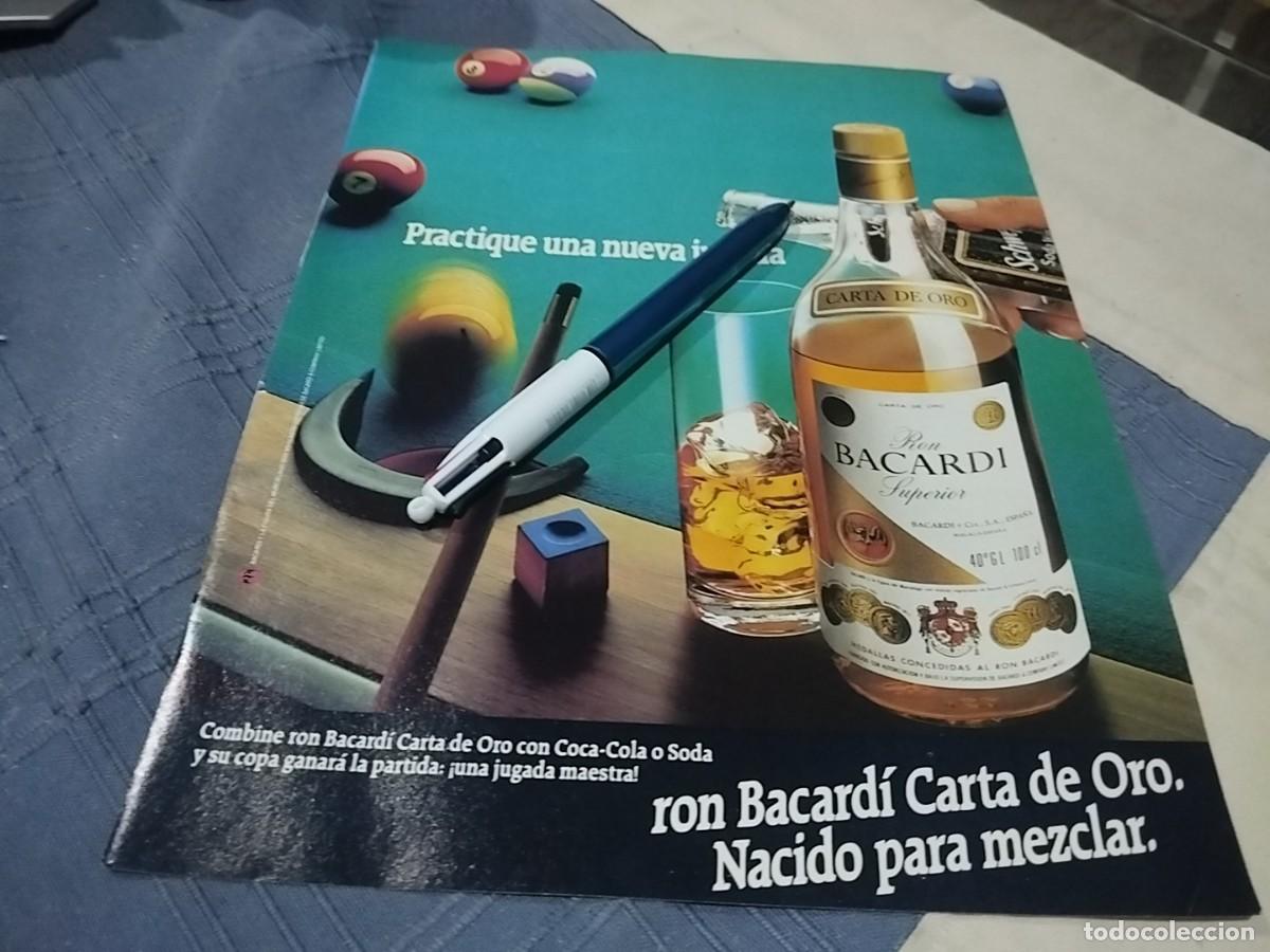 Coleccionismo de vinos y licores: RON BACARDI CARTA DE ORO CLIPPING ANUNCIO PUBLICIDAD REVISTA 2002 BONITO PARA ENMARCAR