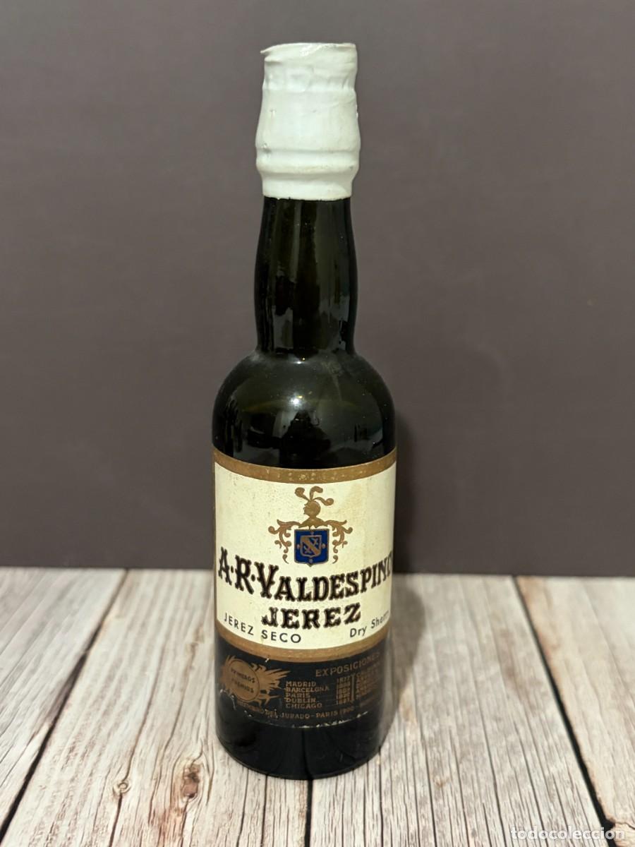Coleccionismo de vinos y licores: BOTELLIN JEREZ SECO DRY SHERRY - BODEGA A.R. VALDESPINO JEREZ