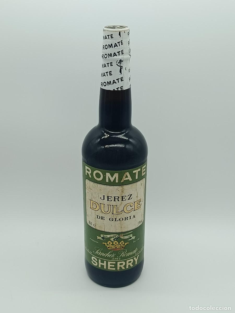 Coleccionismo de vinos y licores: BOTELLA JEREZ ROMATE DULCE DE GLORIA SHERRY. 75CL. PRECINTADA.