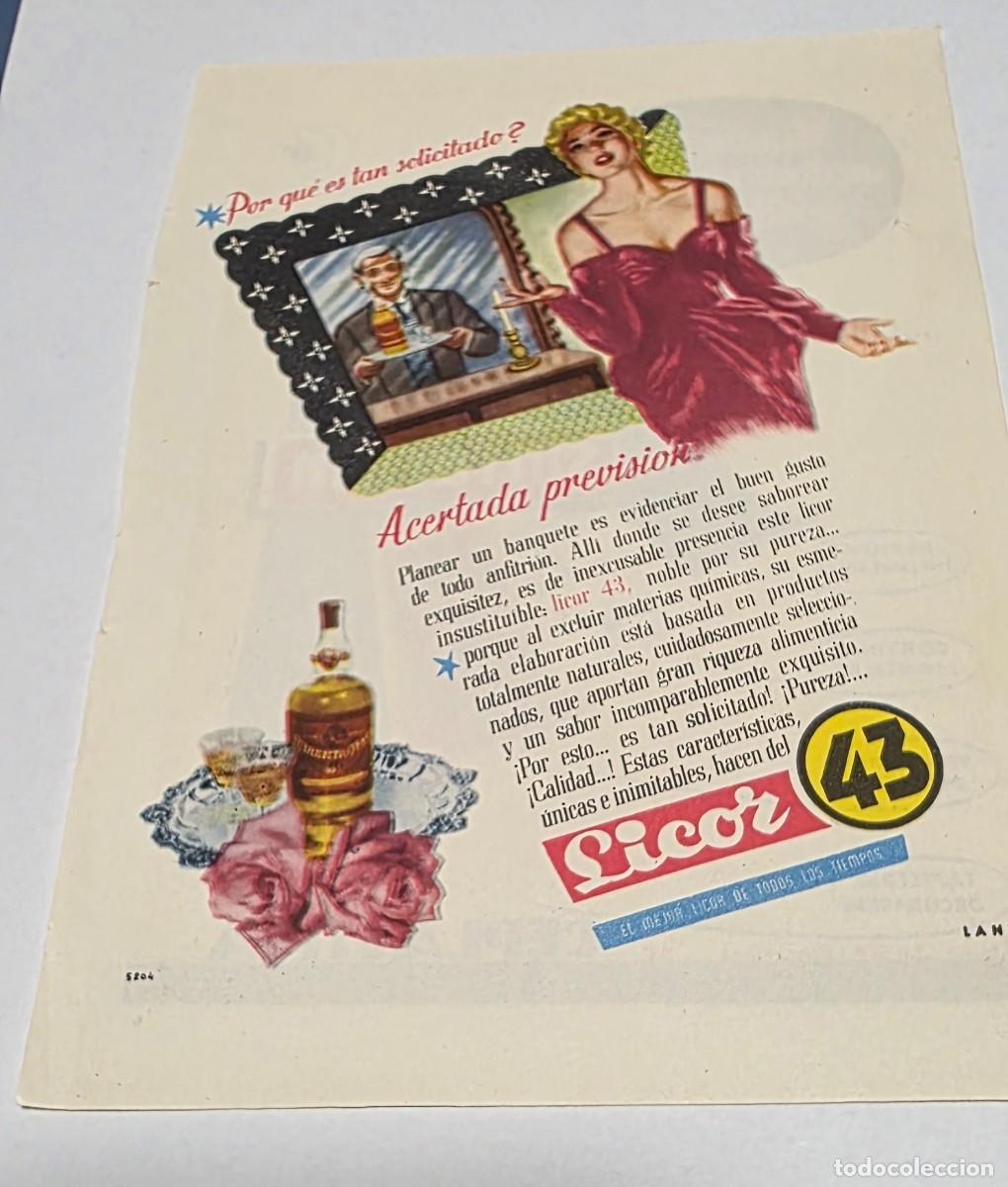 Coleccionismo de vinos y licores: ANTIGUO ANUNCIO LICOR 43