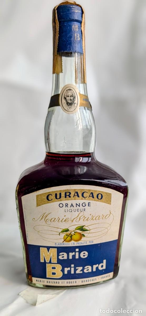Coleccionismo de vinos y licores: Botella Antigua Cura&ccedil;ao Orange Marie Brizard (Pasajes) &ndash; Precinto 2 Ptsc