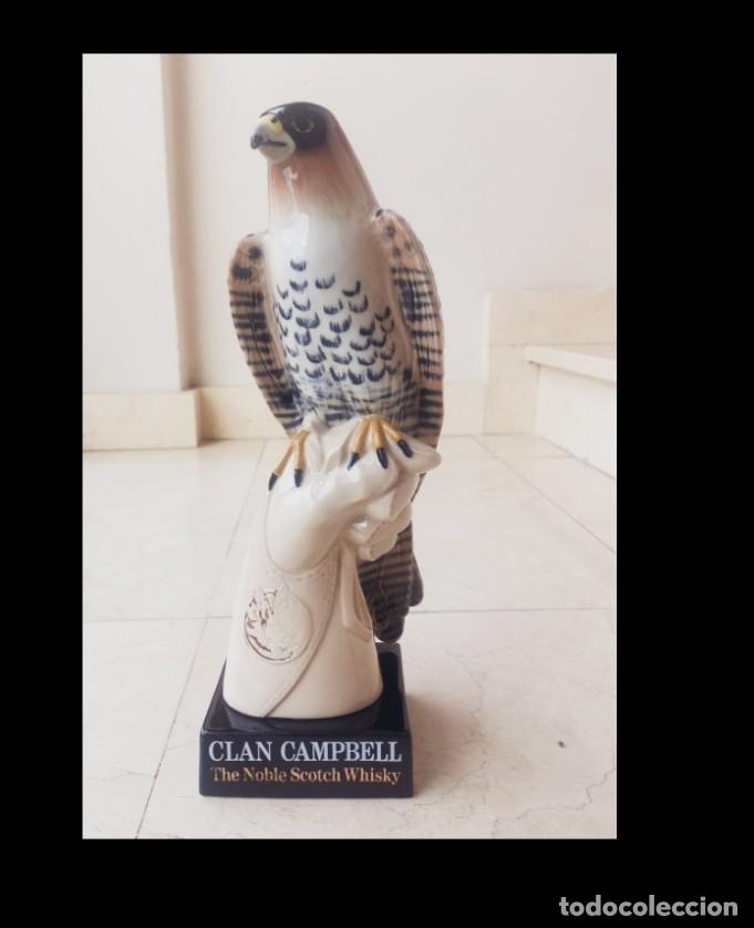 Coleccionismo de vinos y licores: Botella scotch Clan Campbell vac&iacute;a