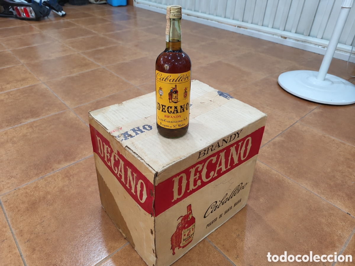 Coleccionismo de vinos y licores: Brandy Decano Luis Caballero &ndash; caja de 12 botellas de 1L