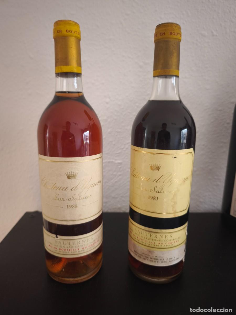 Coleccionismo de vinos y licores: Pareja Ch&acirc;teau d'Yquem A&ntilde;adas M&iacute;ticas 1983 y 1988 (75 cl) - Burdeos Sauternes