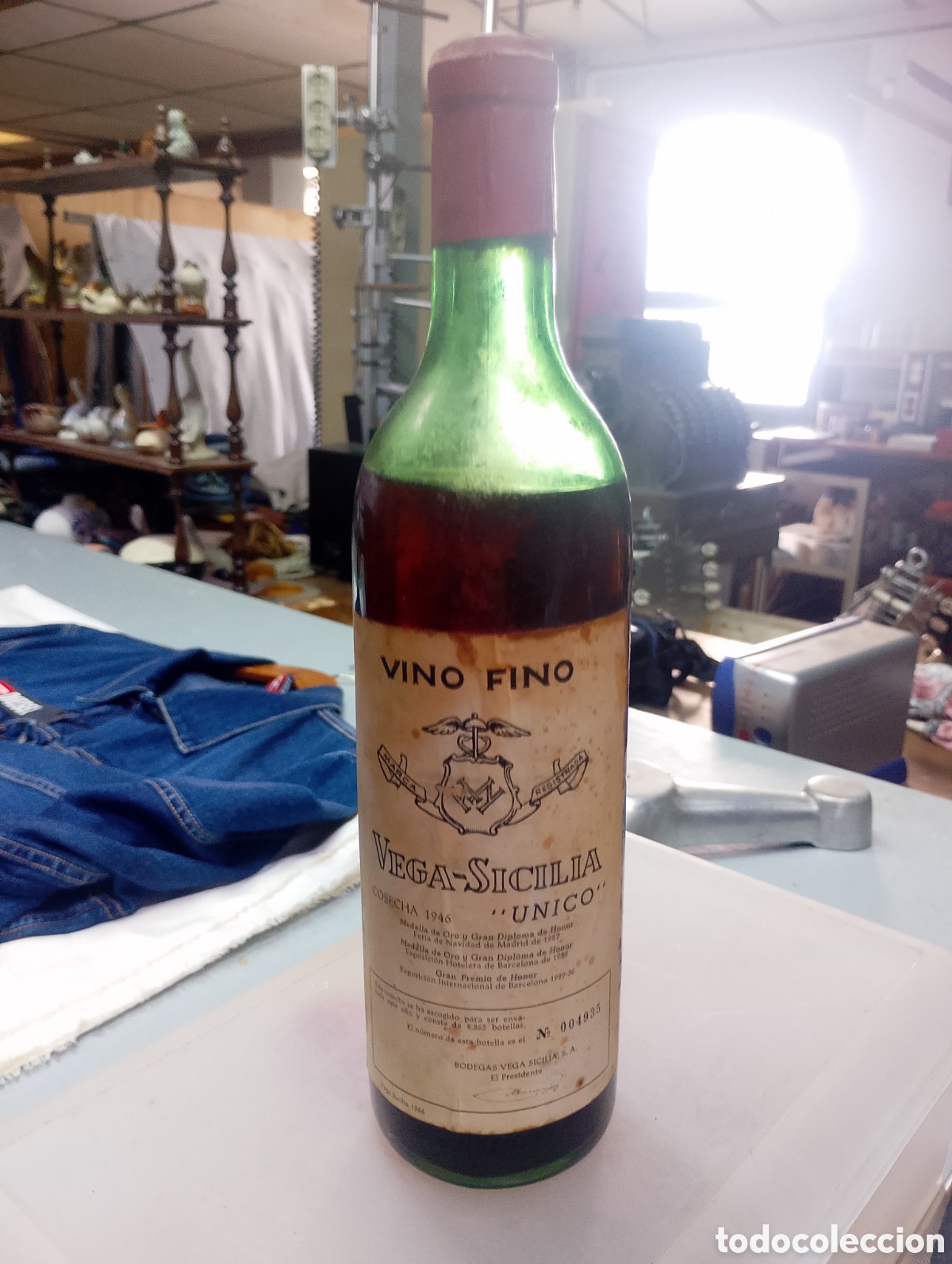Coleccionismo de vinos y licores: Botella Vega Sicilia &rdquo;&uacute;nico&rdquo; 1946