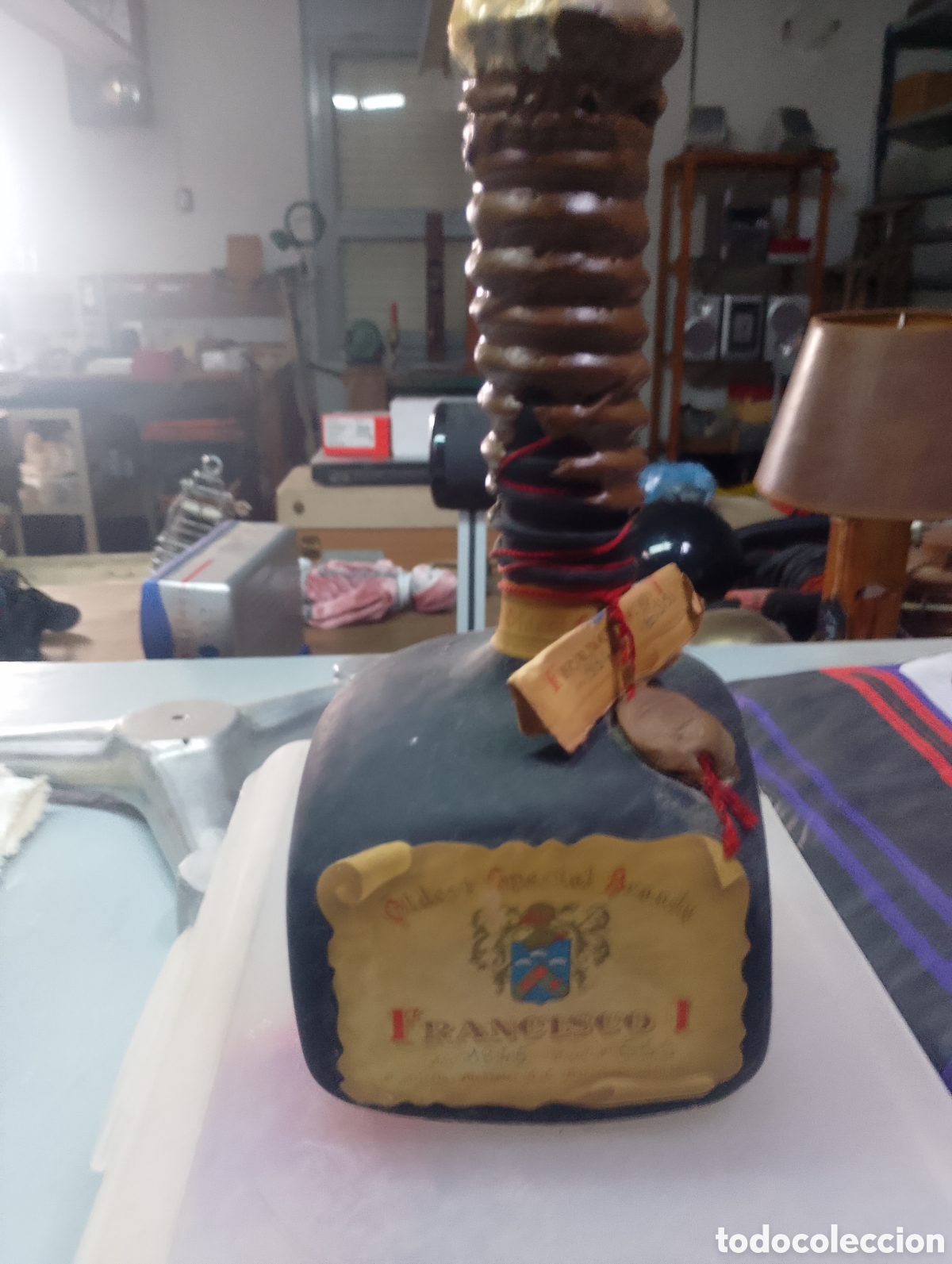 Coleccionismo de vinos y licores: Botella brandy Fco primero sin abrir