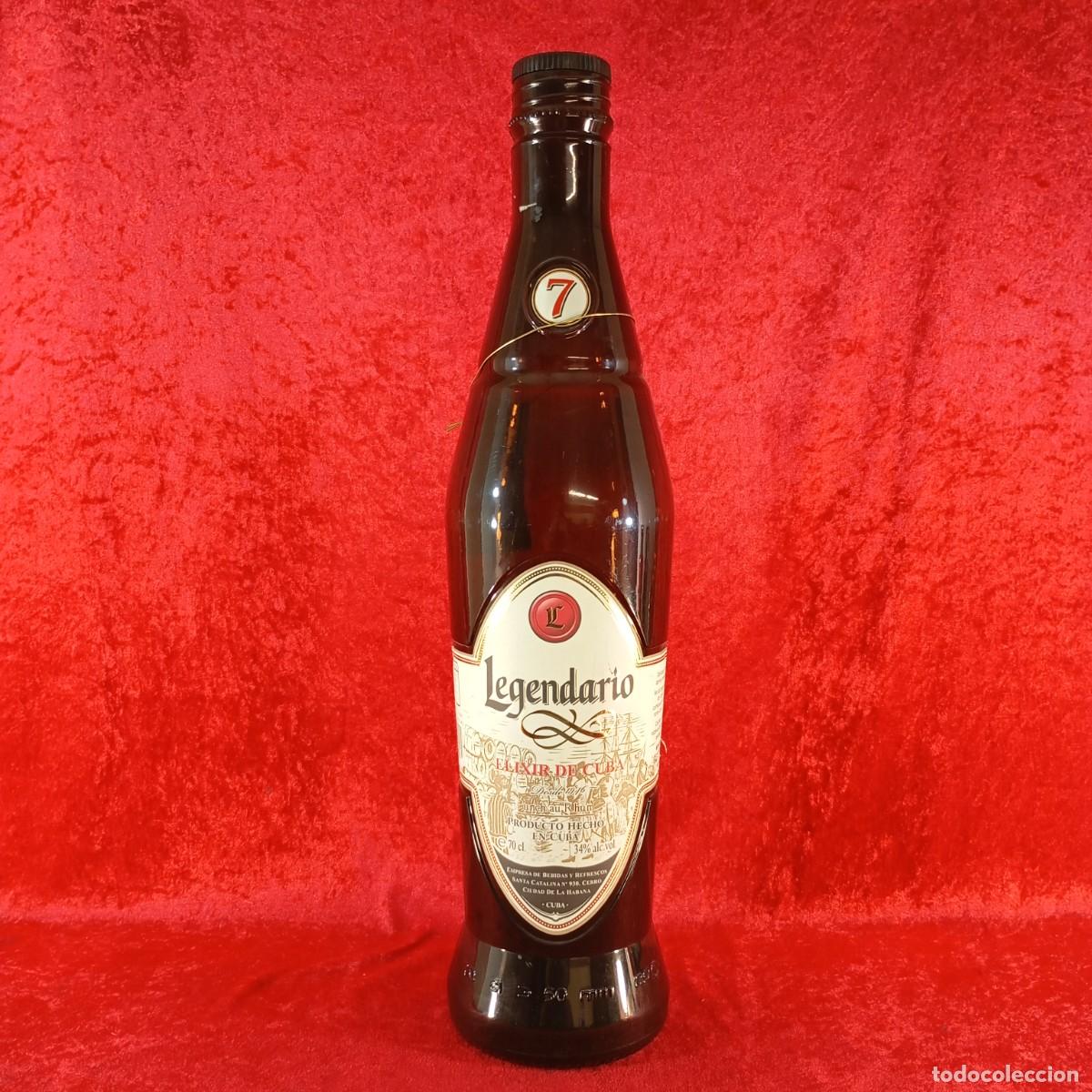 Coleccionismo de vinos y licores: BOTELLA GIGANTE DECORATIVA VINTAGE - LEGANDARIO ELIXIR DE CUBA - LA HABANA - 61,5 CM DE ALTO