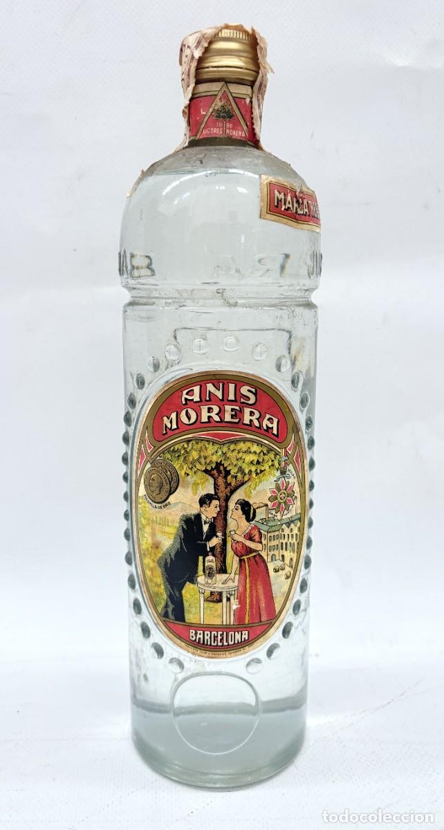 Coleccionismo de vinos y licores: ANTIGUA BOTELLA AN&Iacute;S MORERA BARCELONA