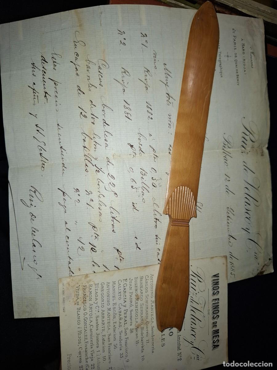 Coleccionismo de vinos y licores: Ruiz de Velasco. Bilbao. Haro Rioja. Vinos finos de mesa. 1885. Carta. Precios. Firma Velasco