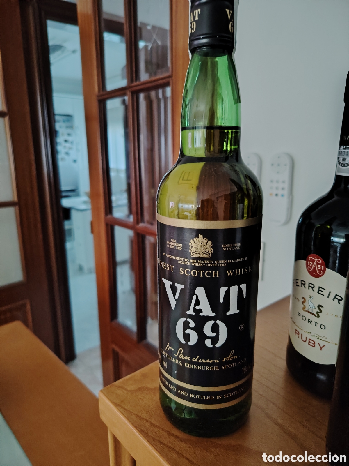 Coleccionismo de vinos y licores: Botella Vintage Whisky Escoc&eacute;s VAT 69 &bull; Formato 0,5 L &bull; Precintada / Sello Fiscal Intacto