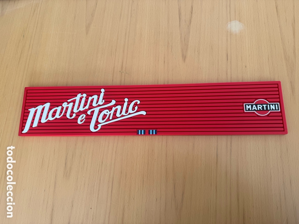 Coleccionismo de vinos y licores: Alfombrilla bar PVC marca MARTINI TONIC