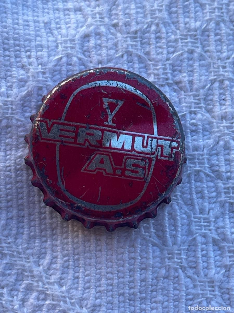 Coleccionismo de vinos y licores: CHAPA CORONA VERMUT AS