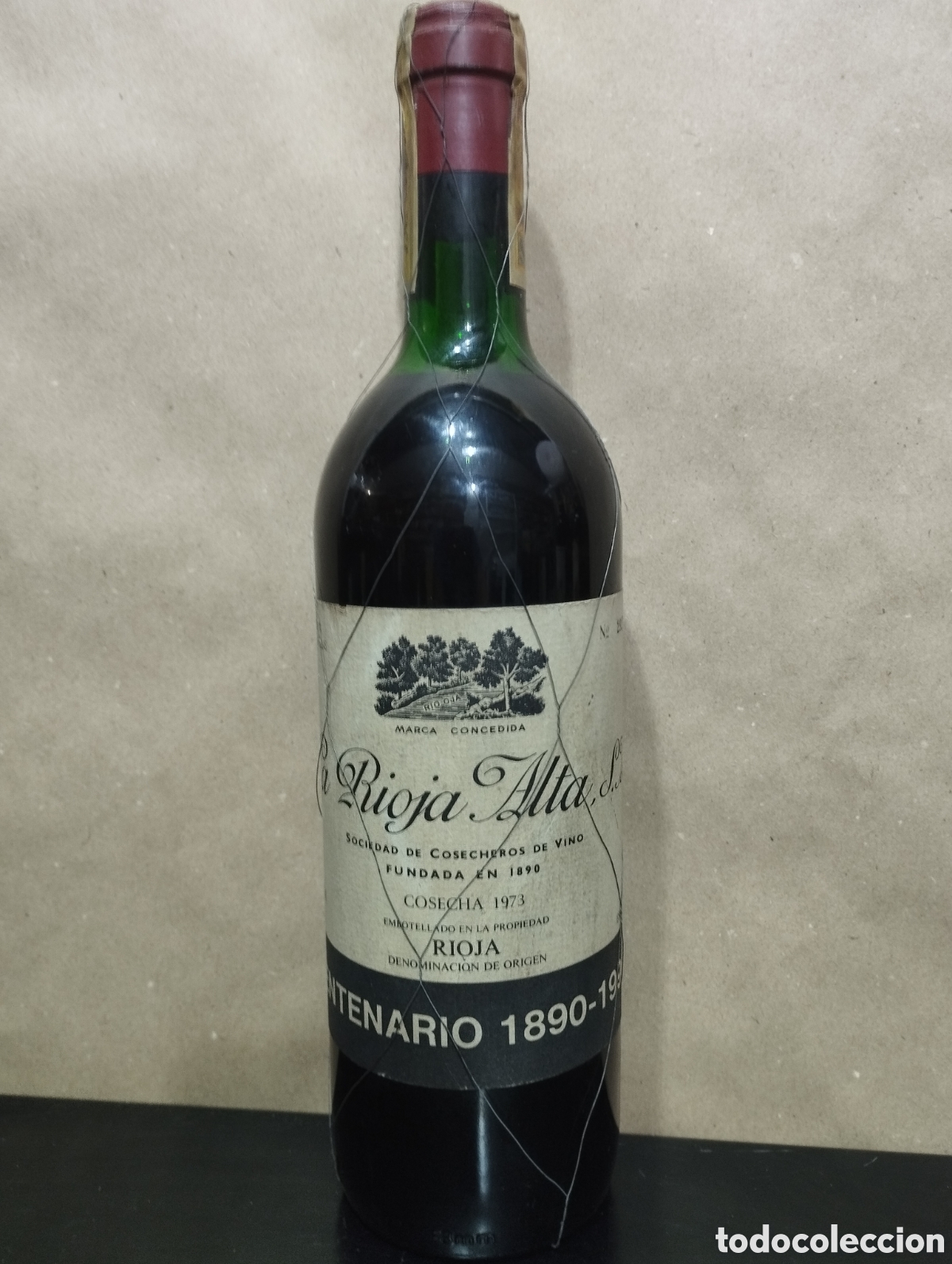Coleccionismo de vinos y licores: LA RIOJA ALTA CENTENARIO 1973 &ndash; GRAN RESERVA &ndash; EDICI&Oacute;N CONMEMORATIVA &ndash; CON CAJA ORIGINAL