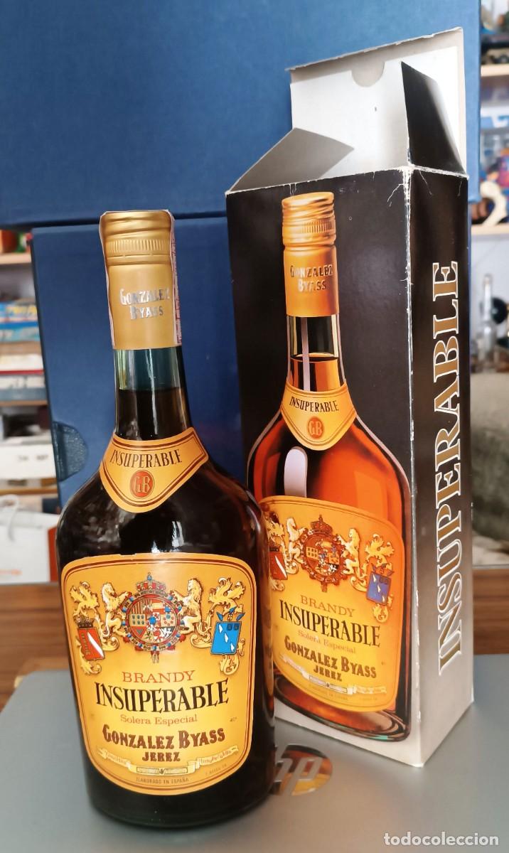 Coleccionismo de vinos y licores: BRANDY INSUPERABLE SOLERA ESPECIAL GONZALEZ BYASS. JEREZ. FISCAL 4 PTS.