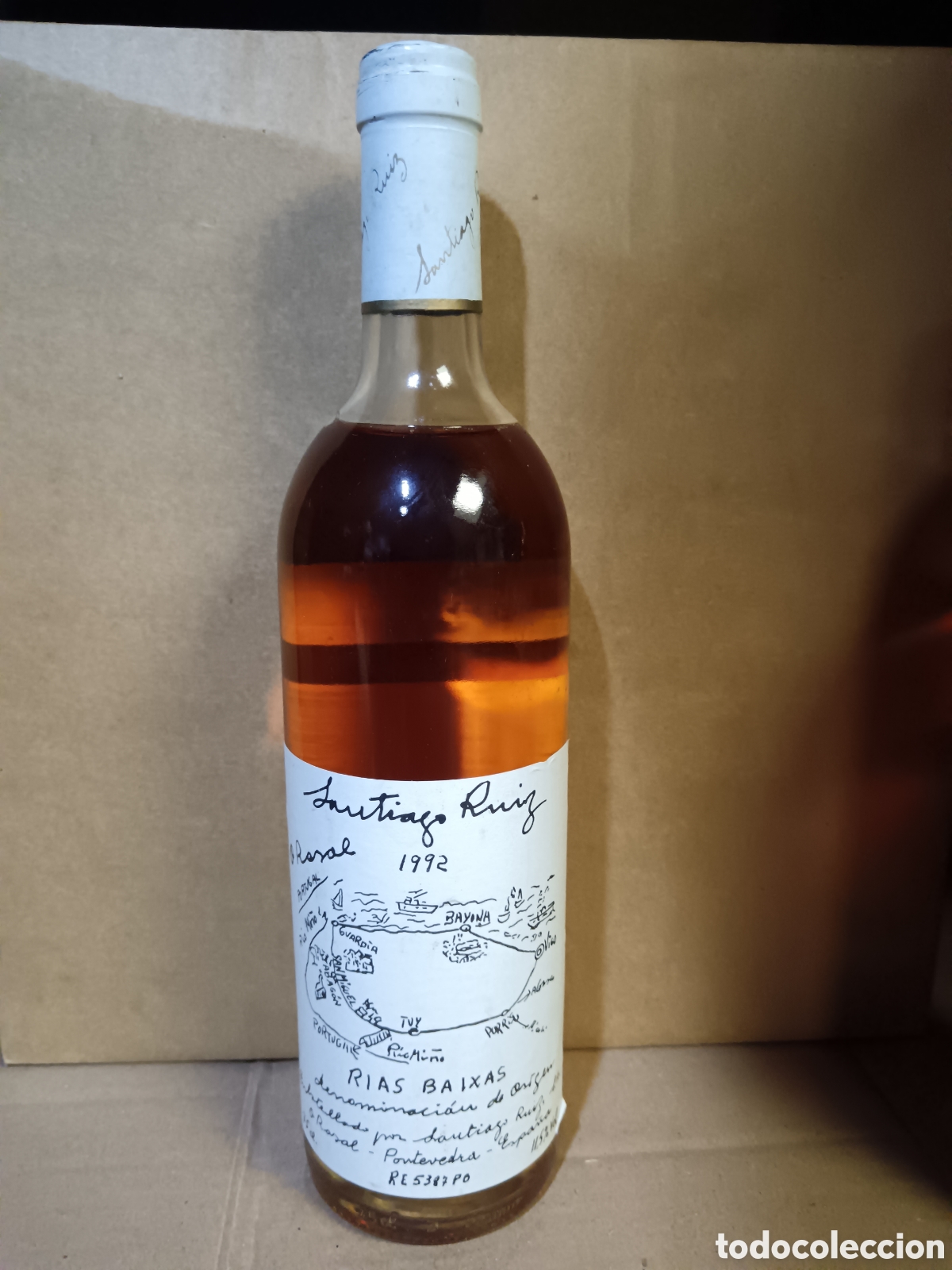 Coleccionismo de vinos y licores: Santiago Ruiz de la a&ntilde;ada 1992 (D.O. R&iacute;as Baixas)